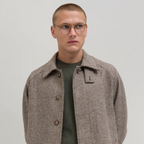 Garrett Leight GLCO Brooks X JJJJOUND Matte Bottle Glass Brown - Optivog